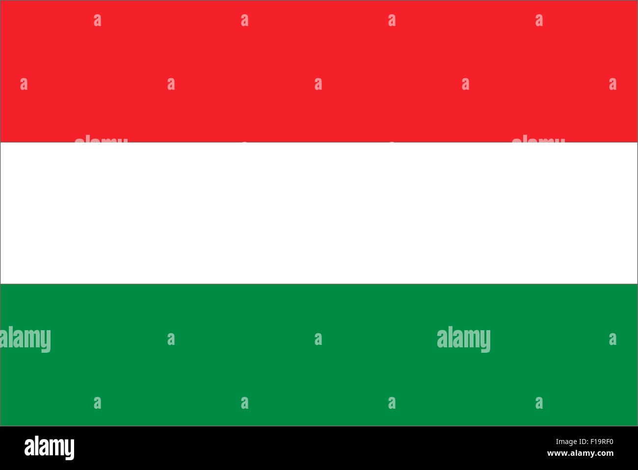 National flag of Hungary Stock Photo