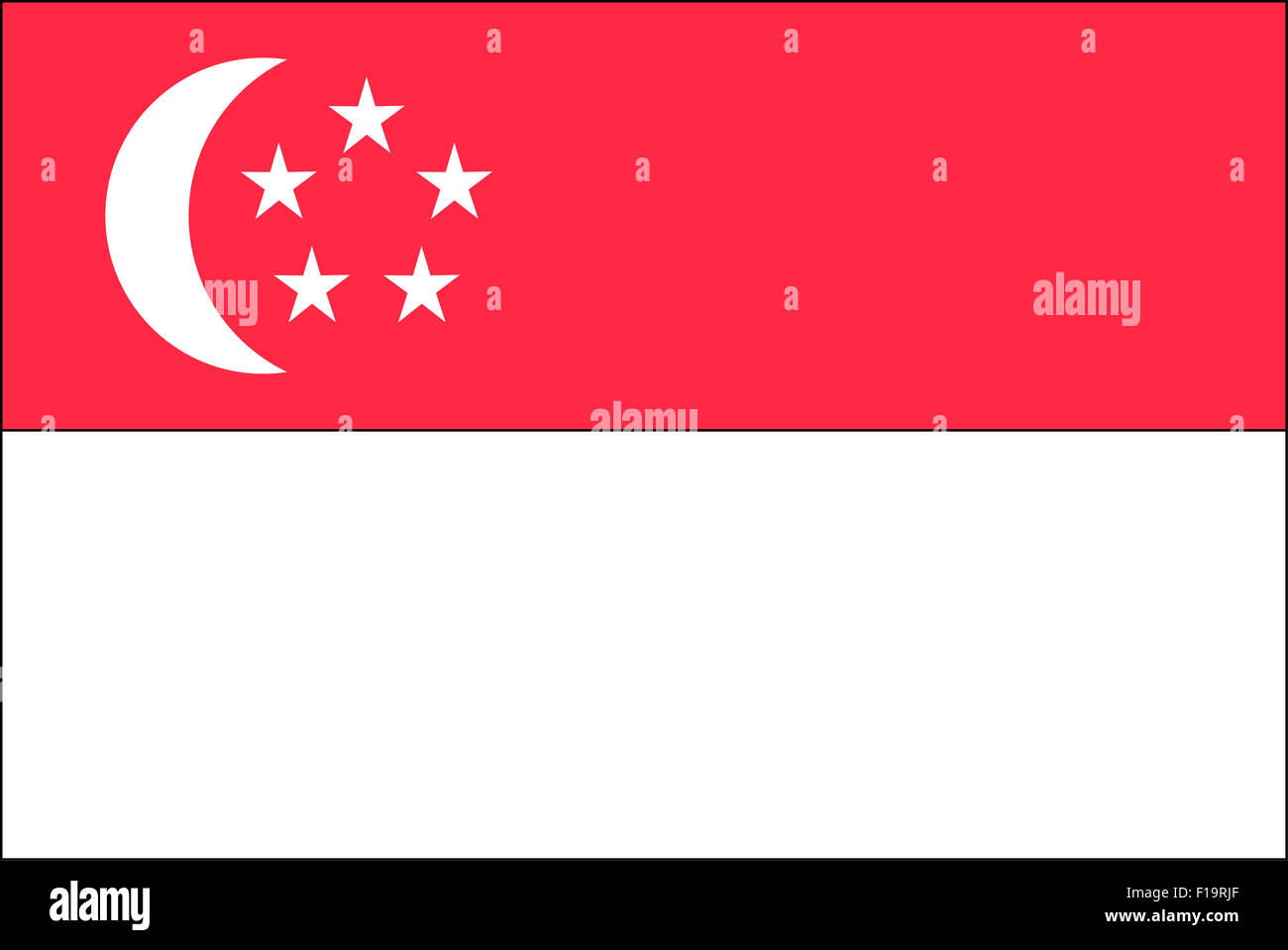 National flag of singapore stock photo alamy