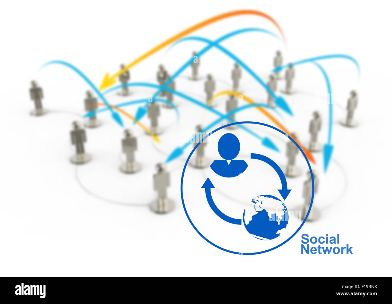 Network map Cut Out Stock Images & Pictures - Alamy