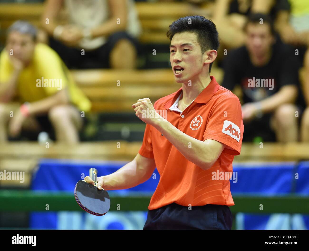 Olomouc, Czech Republic. 30th Aug, 2015. Wong Chun Ting of Hong Kong ...
