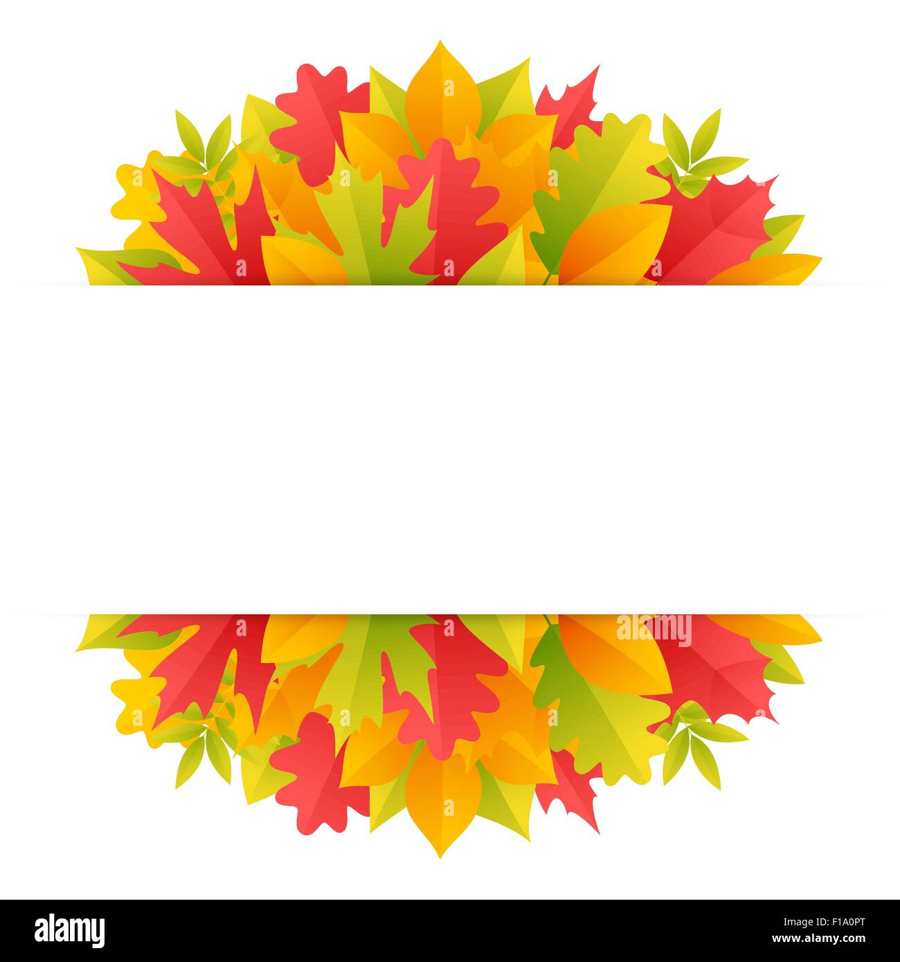 Colorful Autumn Background with Leaves Stock Vector Image & Art - Alamy