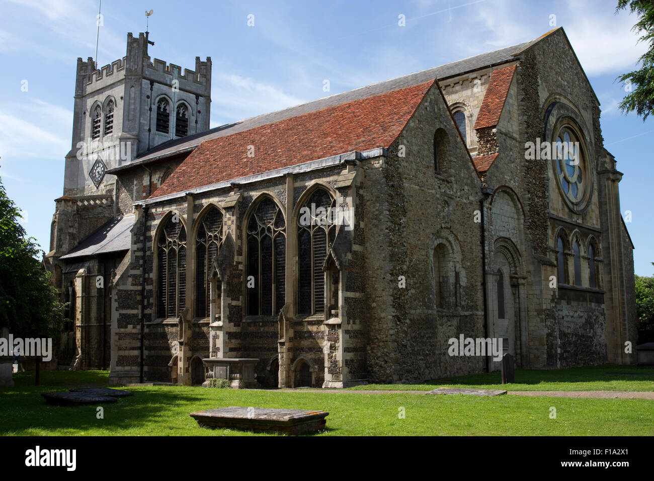 Waltham Abbey Church (church of Holy Cross and St. Lawrence) in Essex