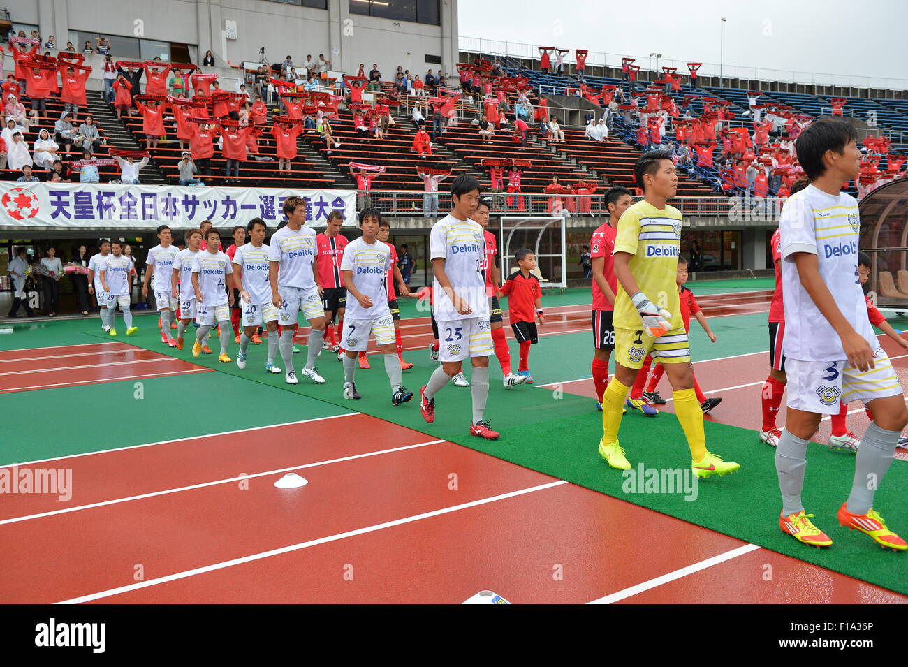 Kanazawa Japan 30th Aug 15 Fc Imabari Team Group Football Soccer The 95th Emperor S Cup All Japan Football Championship 1st Round Match Zweigen Kanazawa 6 3 Fc Imabari At Ishikawa Kanazawa Stadium In