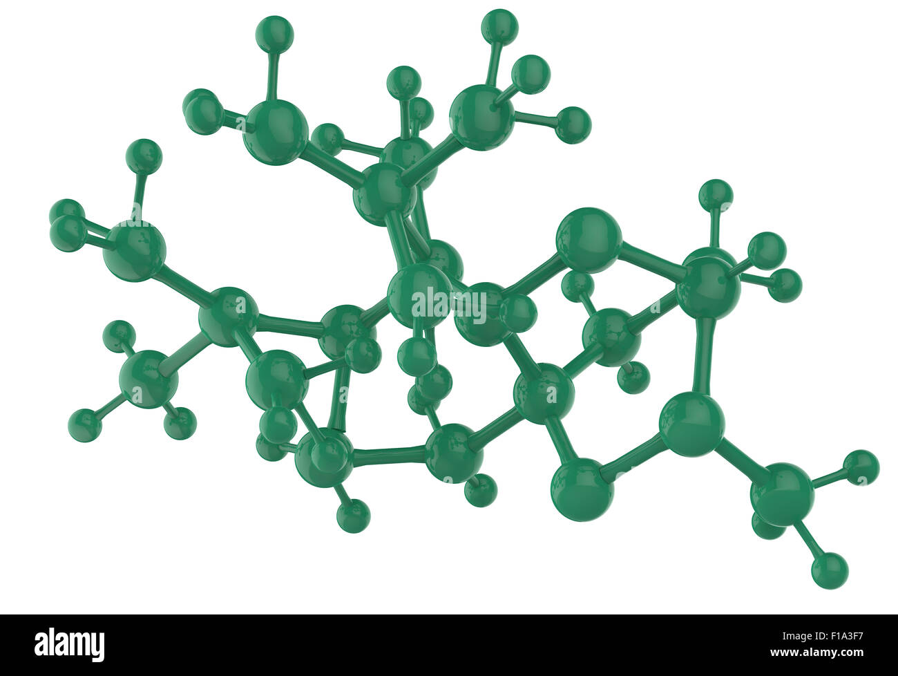 Molecule 3don white background Stock Photo - Alamy