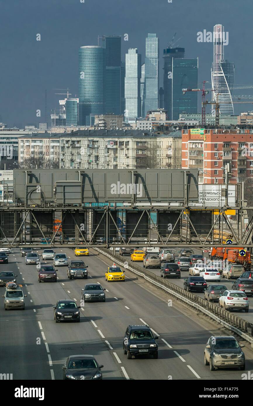 Moscow, Russia. Third Ring Road Stock Photo - Alamy