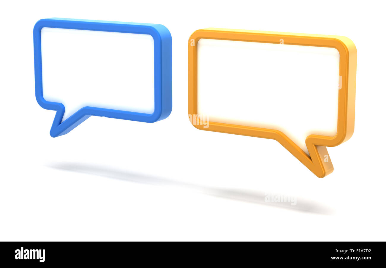 Rectangle speech bubble Cut Out Stock Images & Pictures - Alamy