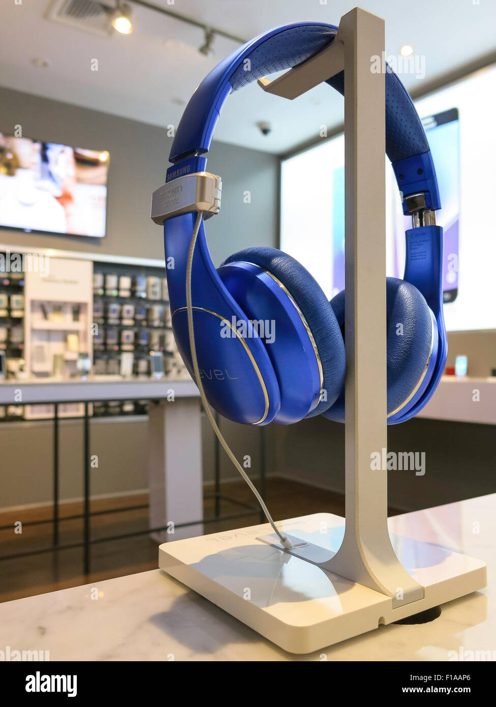 The Samsung Galaxy Studio Interior, SoHo, NYC Stock Photo