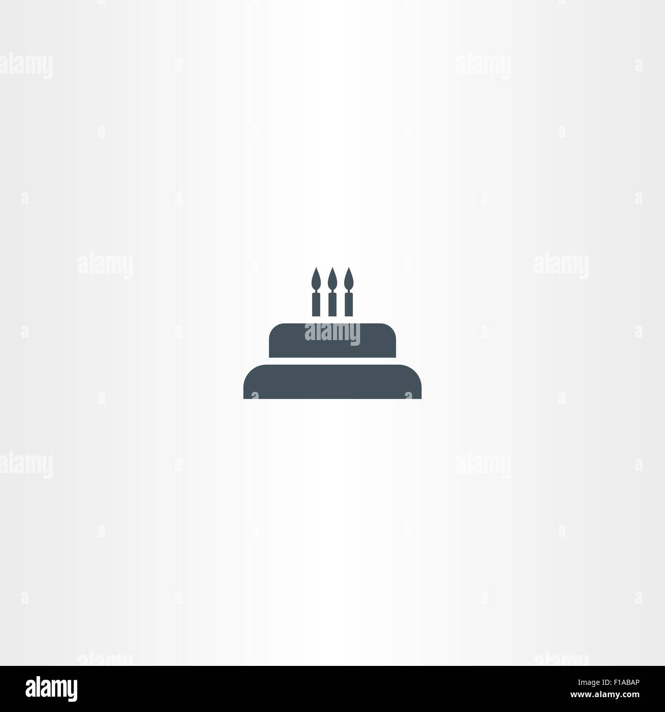 birthday cake with candles icon vector dessert Stock Vector Image & Art ...