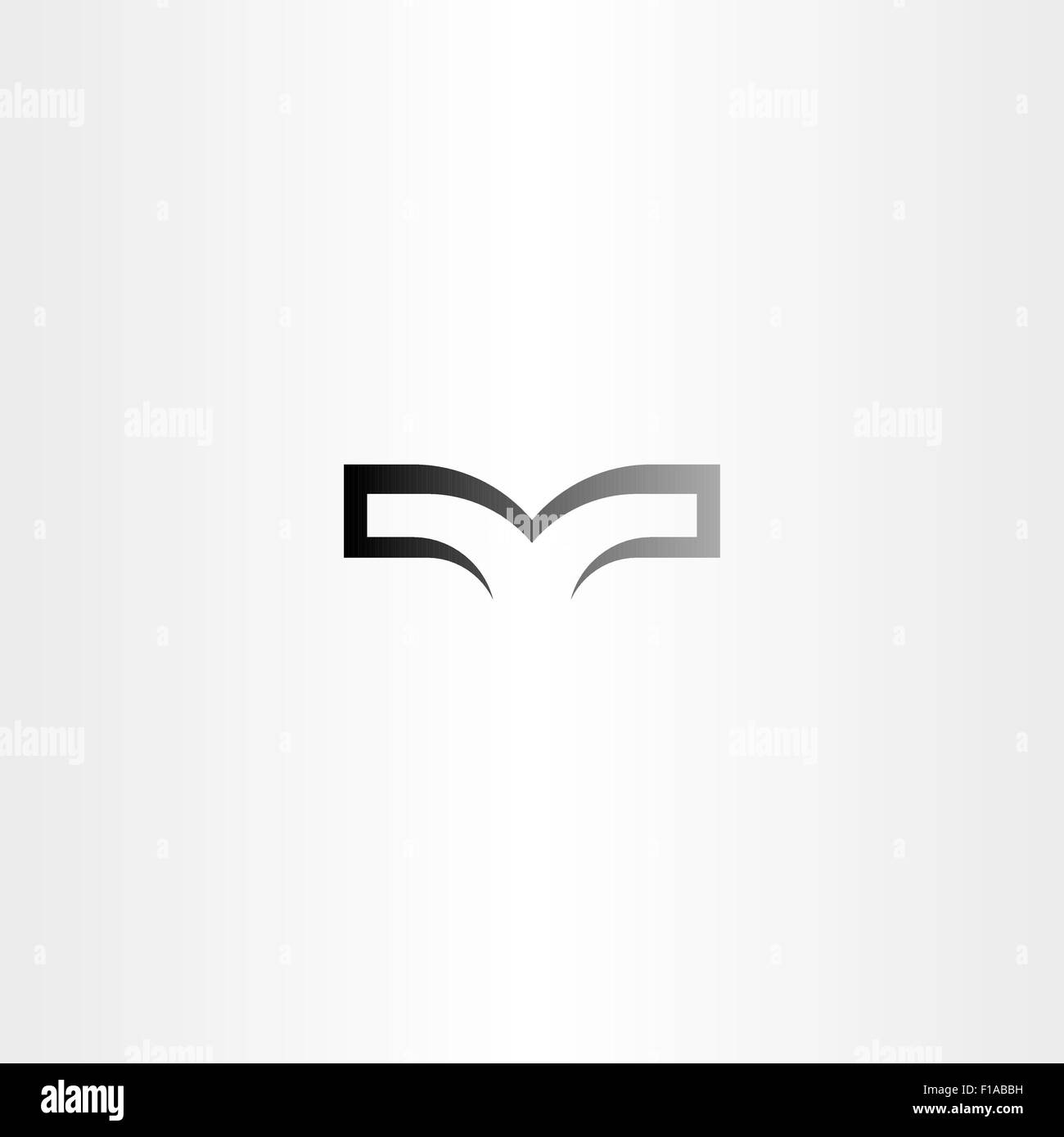 black sign book logo symbol Stock Vector Image & Art Alamy