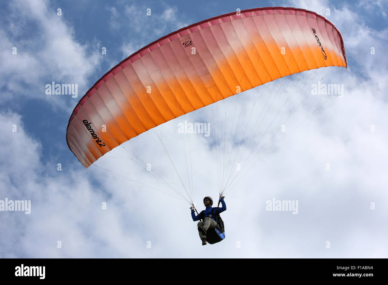 Obertraun, Austria, paragliders Stock Photo