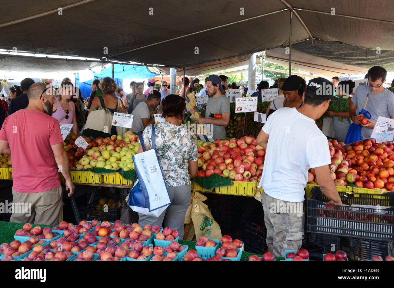 grand army plaza farmers market park slope brooklyn Stock Photo Alamy