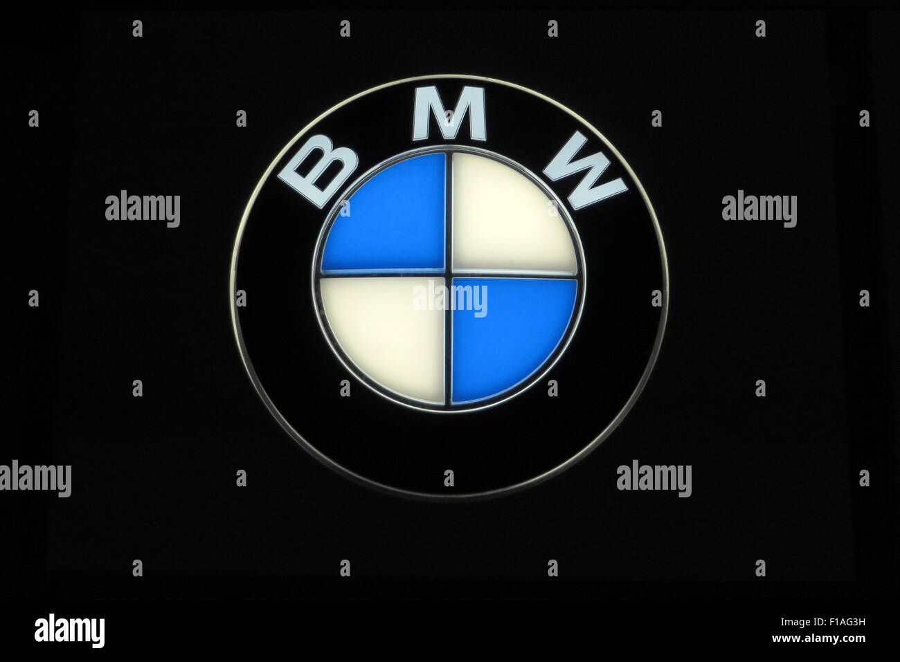 Berlin, Germany, logo of the automobile manufacturer BMW Stock Photo