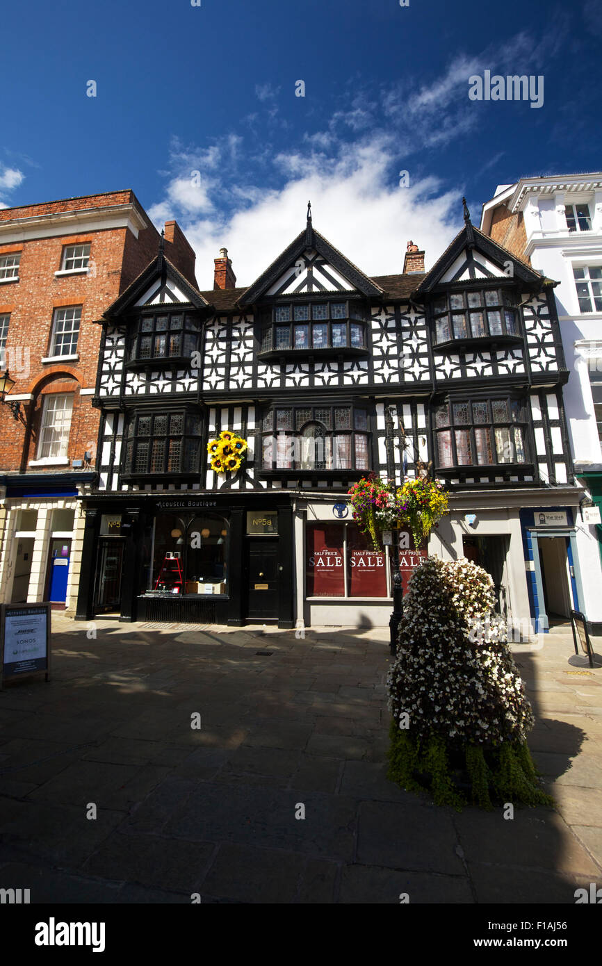 Shrewsbury salop shops retail shopping hires stock photography and