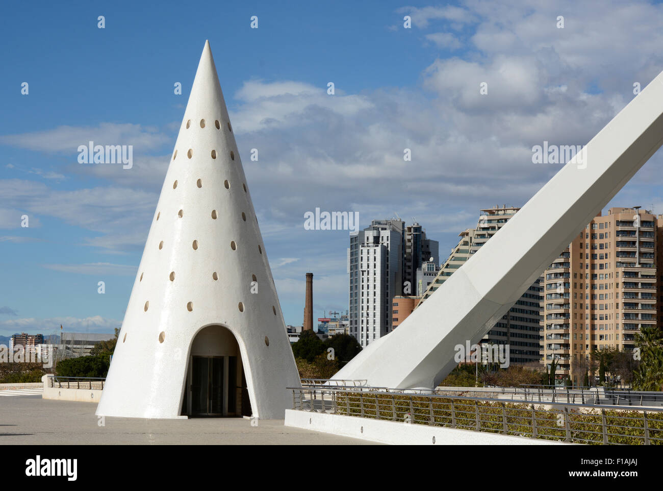 Modern architecture and buildings in the City of Arts and Sciences. Valencia, Spain Stock Photo