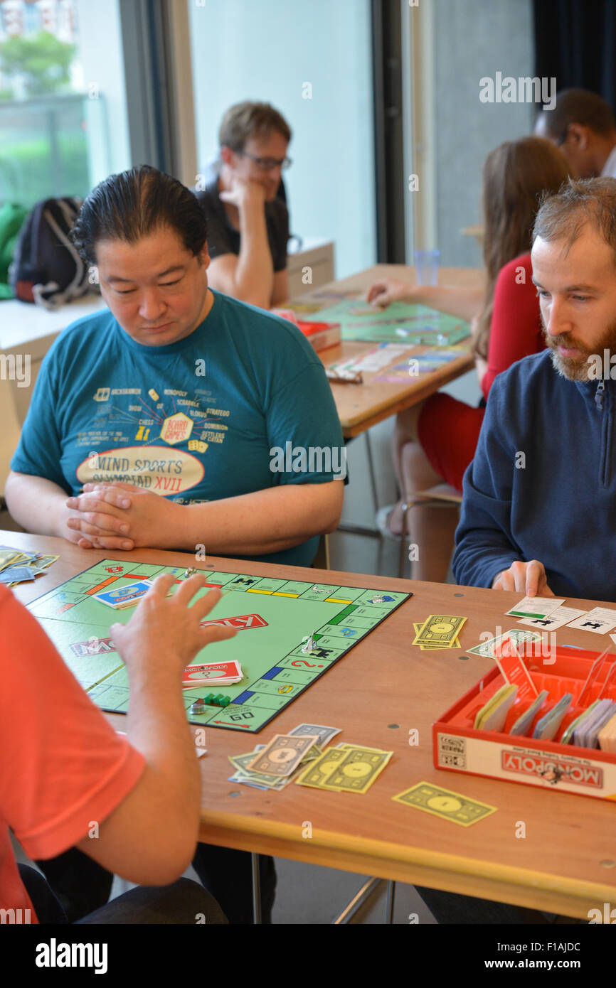 Mind Sports Olympiad London 2015 board games nerdy geeks Stock Photo