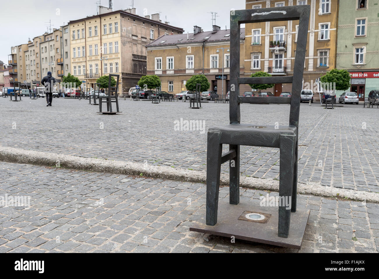 Ghetto Heroes' Square, plac Bohaterow Getta, art installation to Jewish