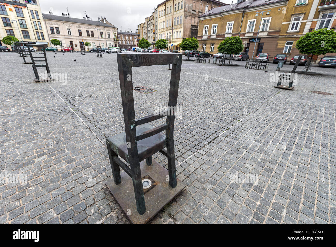 Ghetto Heroes' Square, plac Bohaterow Getta, art installation to Jewish
