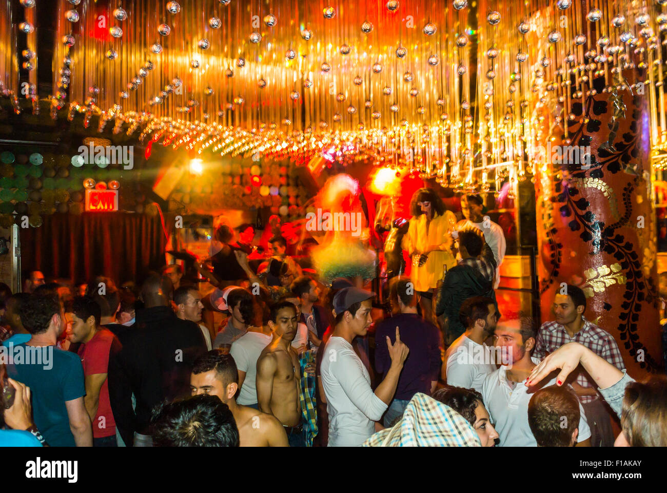 New York City, USA, Inside Views of Dancefloor, Trendy Gay Club