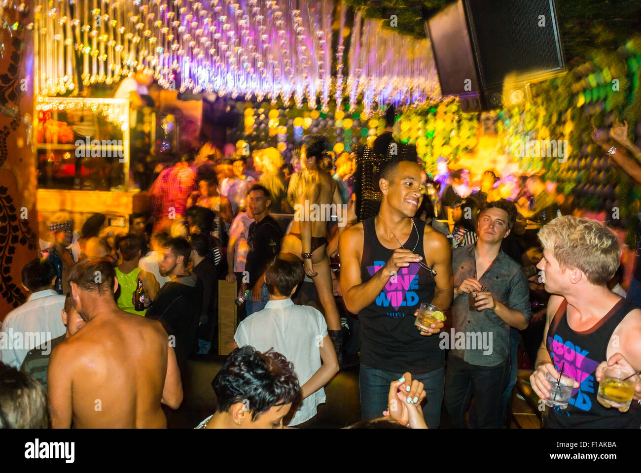 New York City, USA, Inside Views of Dancefloor, Trendy Gay Club