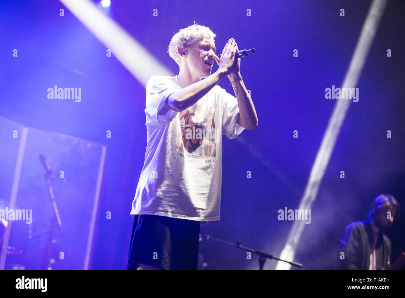 Aug. 28, 2015 - Leeds, England - Years and Years perform at Leeds Festival day 1, 2015 (Credit Image: © Myles Wright via ZUMA Wire) Stock Photo