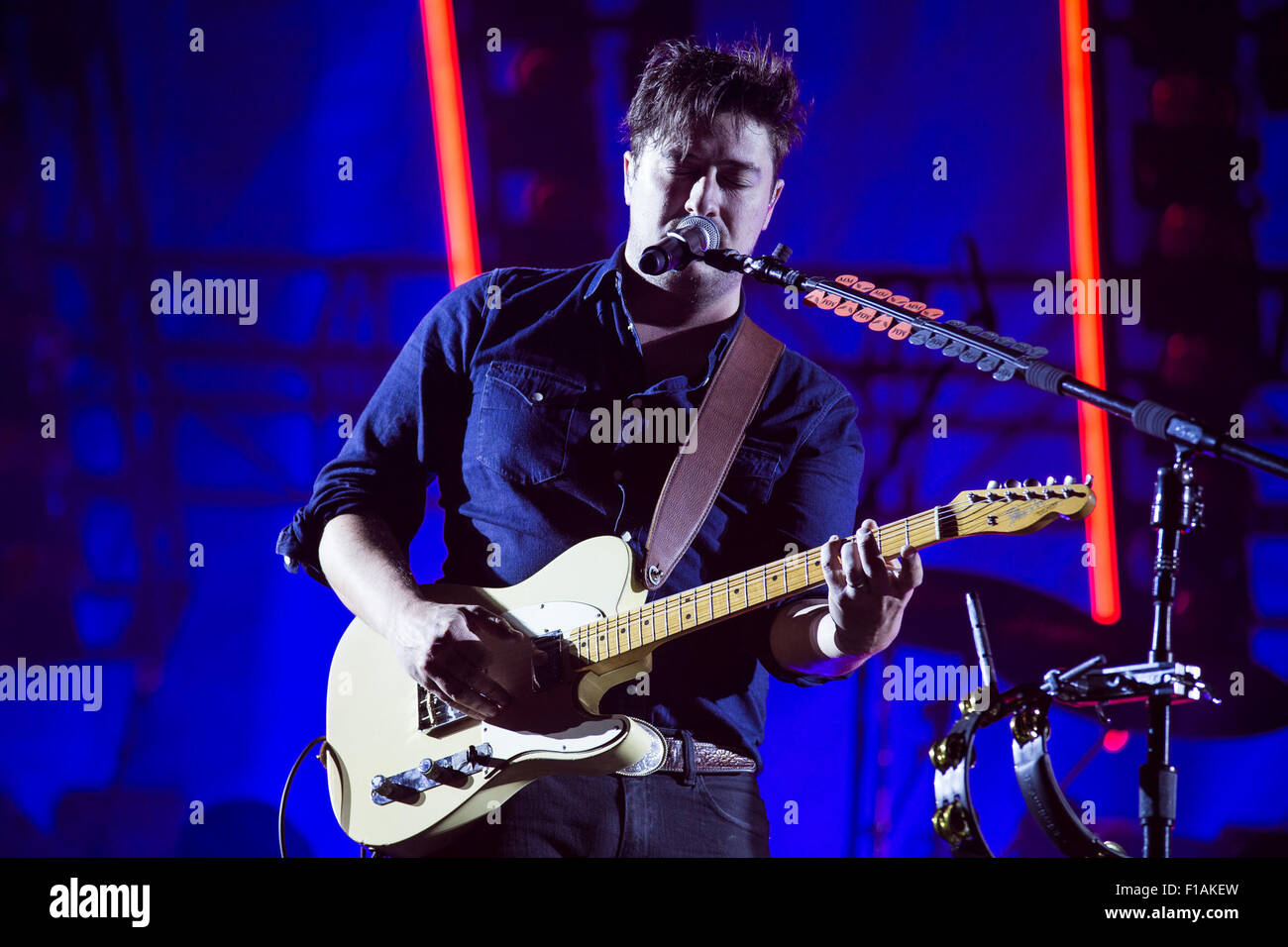 Aug. 29, 2015 - Mumford and Sons performing at Leeds Festival, day 2 ...