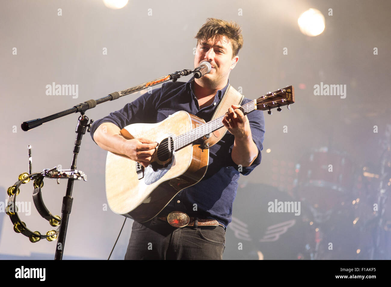 Aug. 29, 2015 - Mumford and Sons performing at Leeds Festival, day 2 ...