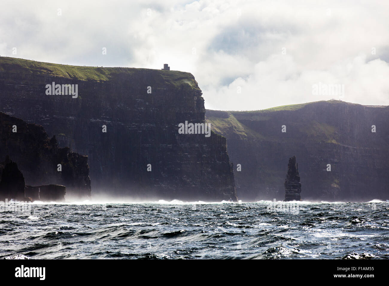 Cliffs of Moher by boat Stock Photo Alamy
