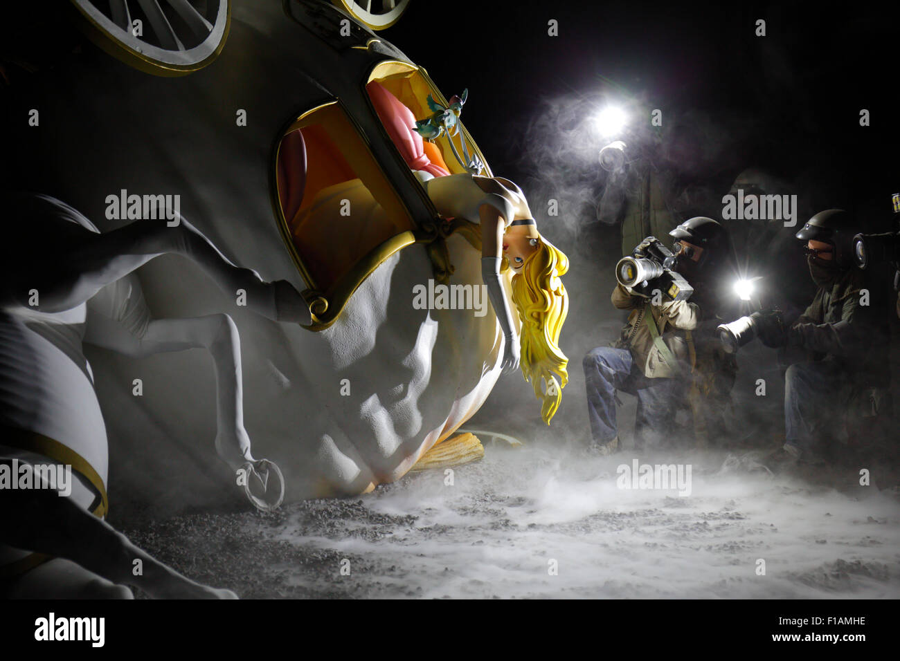 Banksy cinderella dismaland princess hi-res stock photography and