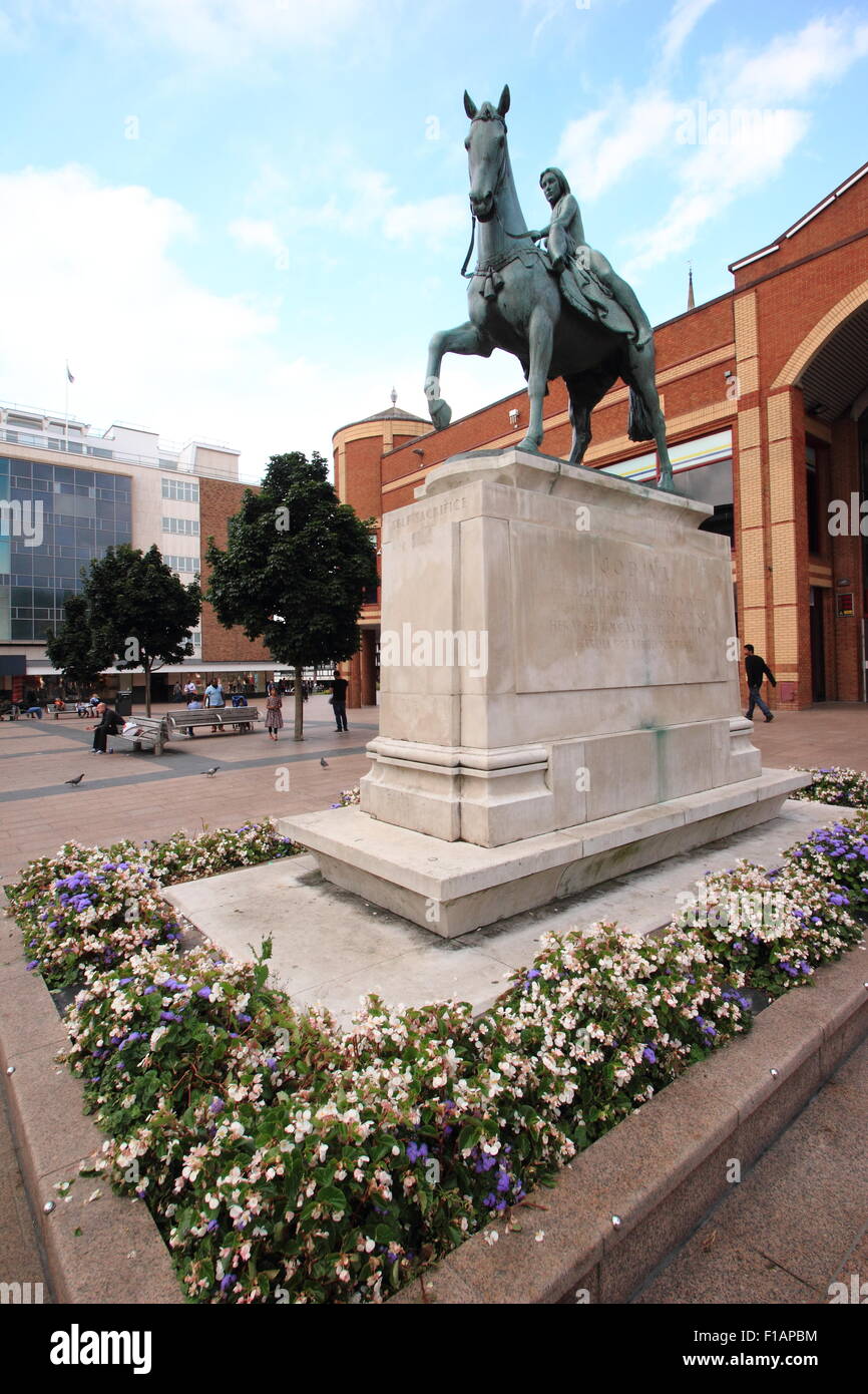 The Lady Godiva statue in coventry city centre, West Midlans, England UK GB EU Stock Photo