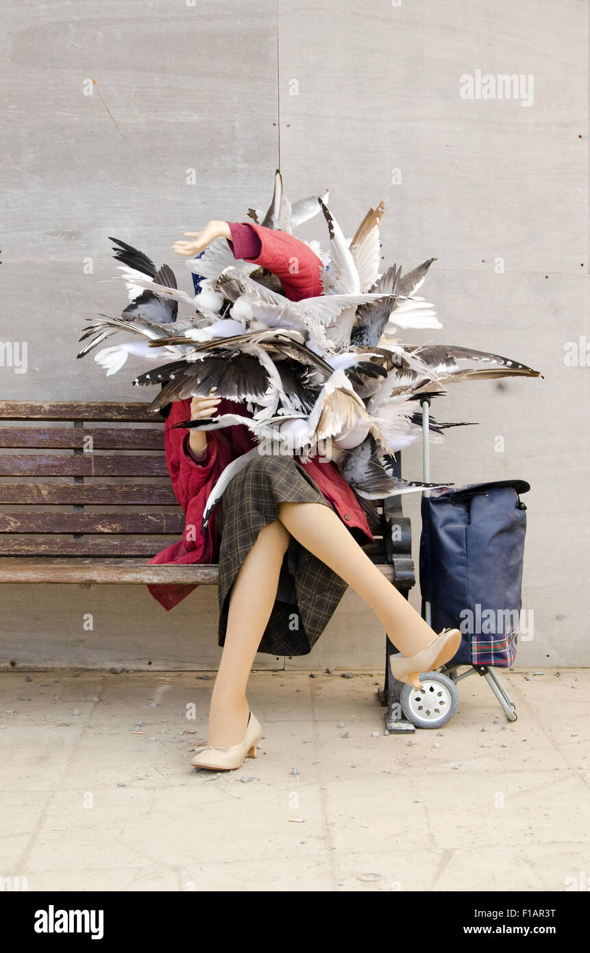 Banksy Dismaland Bemusement Park, a pop up art exhibition at Weston