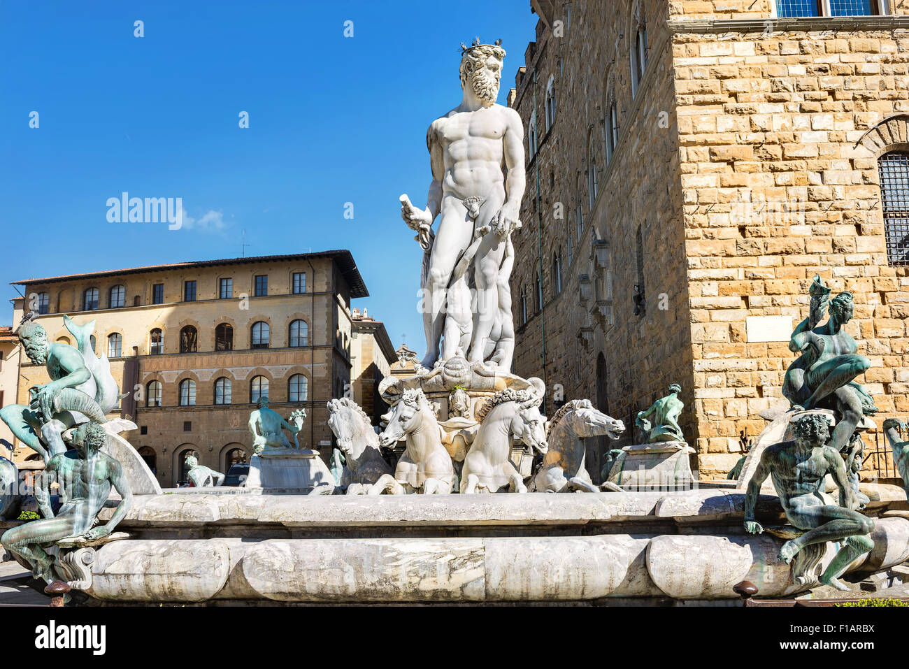 Neptune fountain, Florence, Italy Stock Photo - Alamy