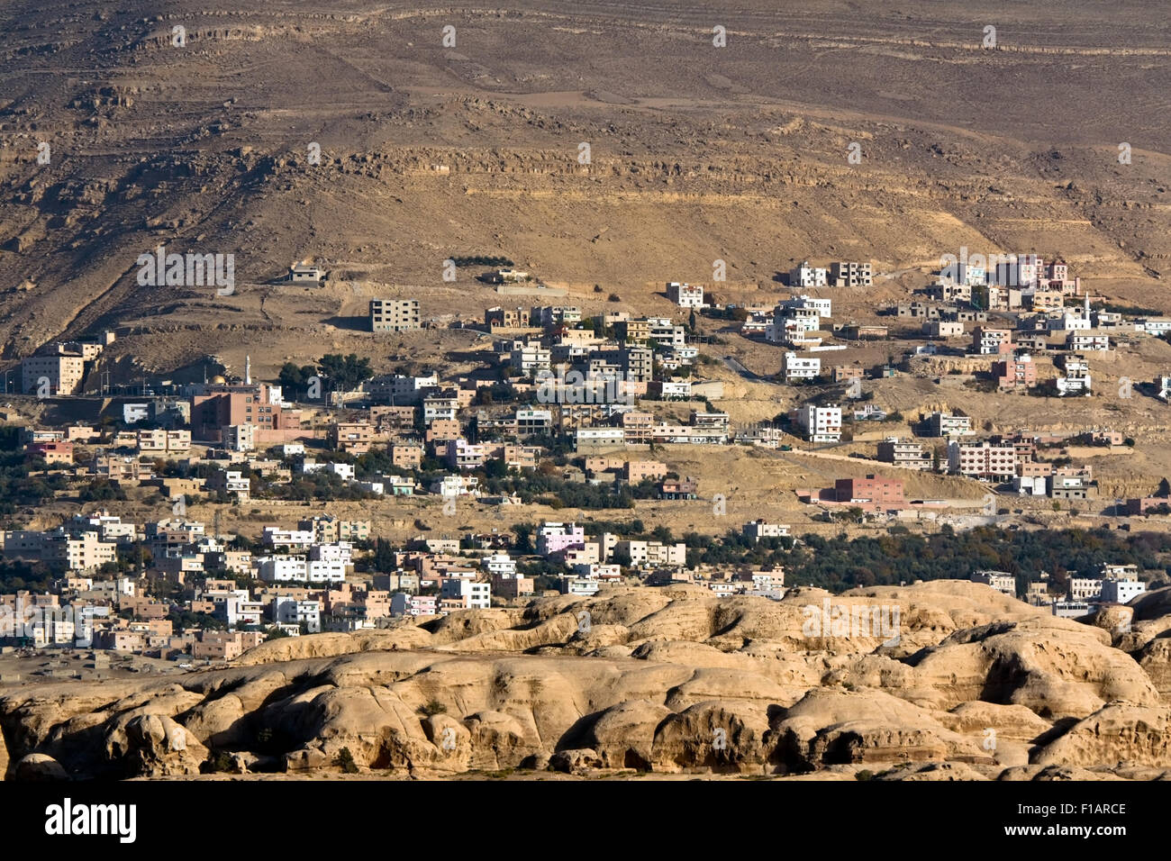 Petra new bedouin village Stock Photo Alamy