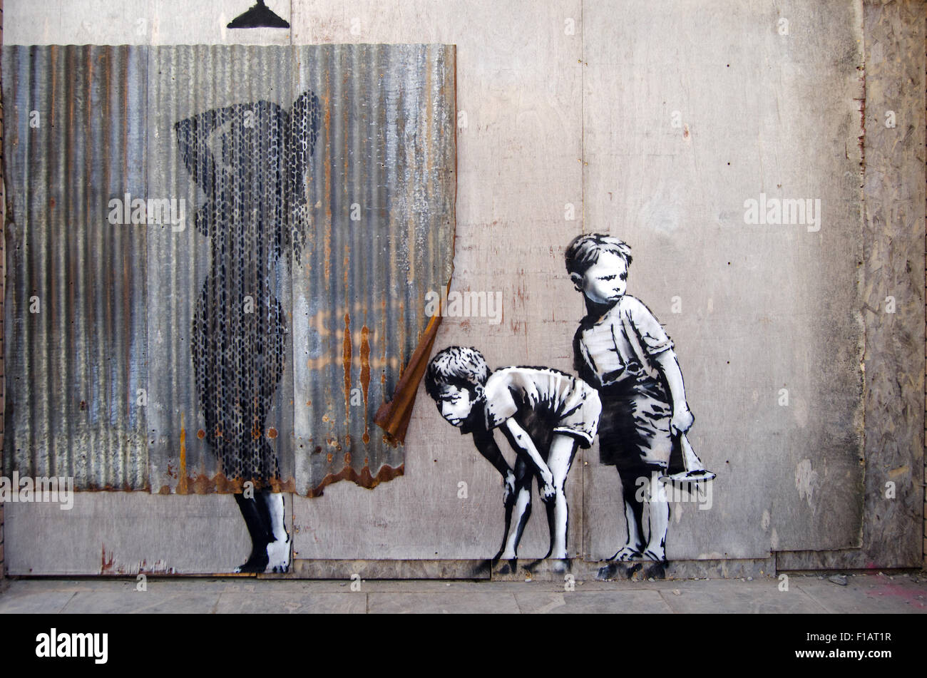Banksy Dismaland Bemusement Park, a pop up art ehibition at Weston