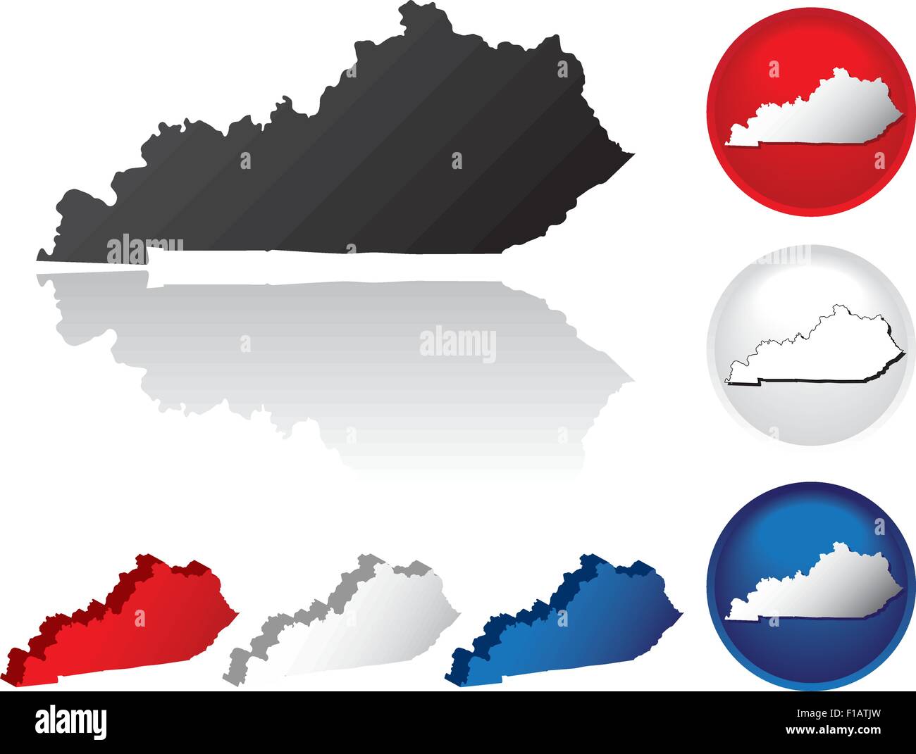 Kentucky outline hi-res stock photography and images - Alamy