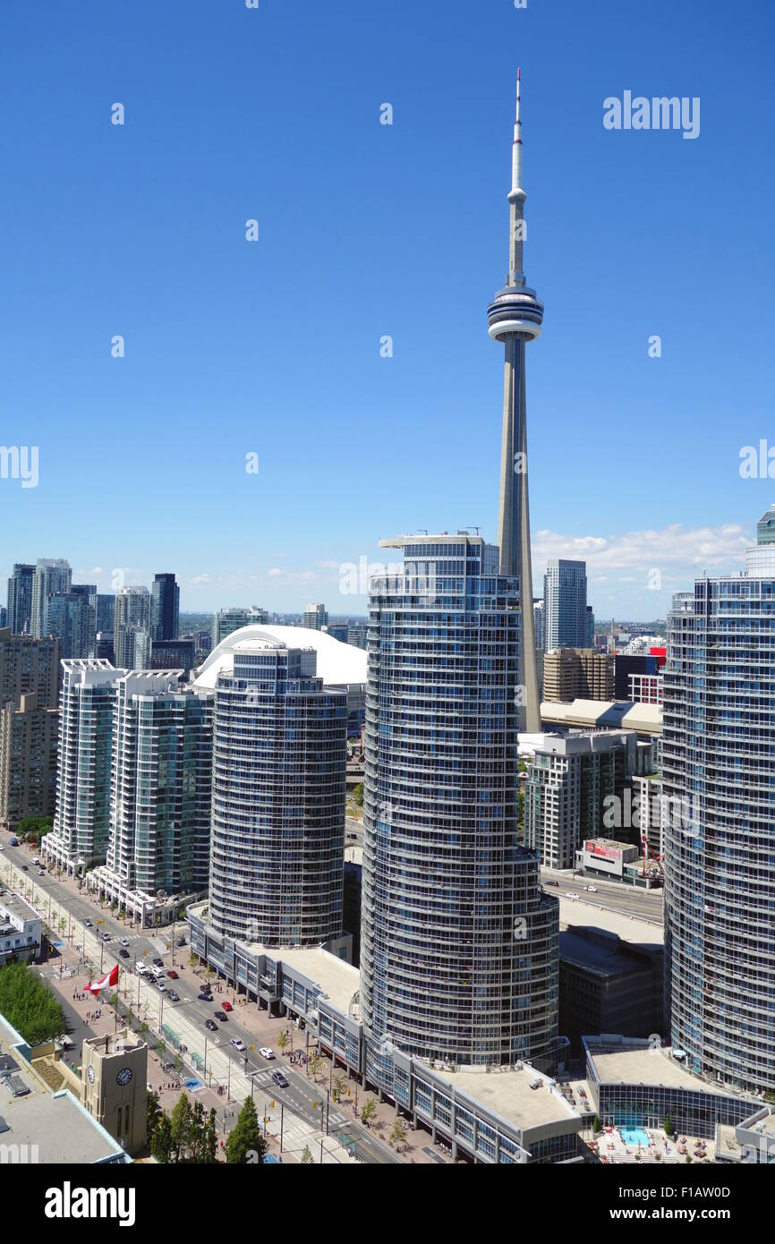 Downtown buildings and CN Tower in Toronto, Canada Stock Photo - Alamy