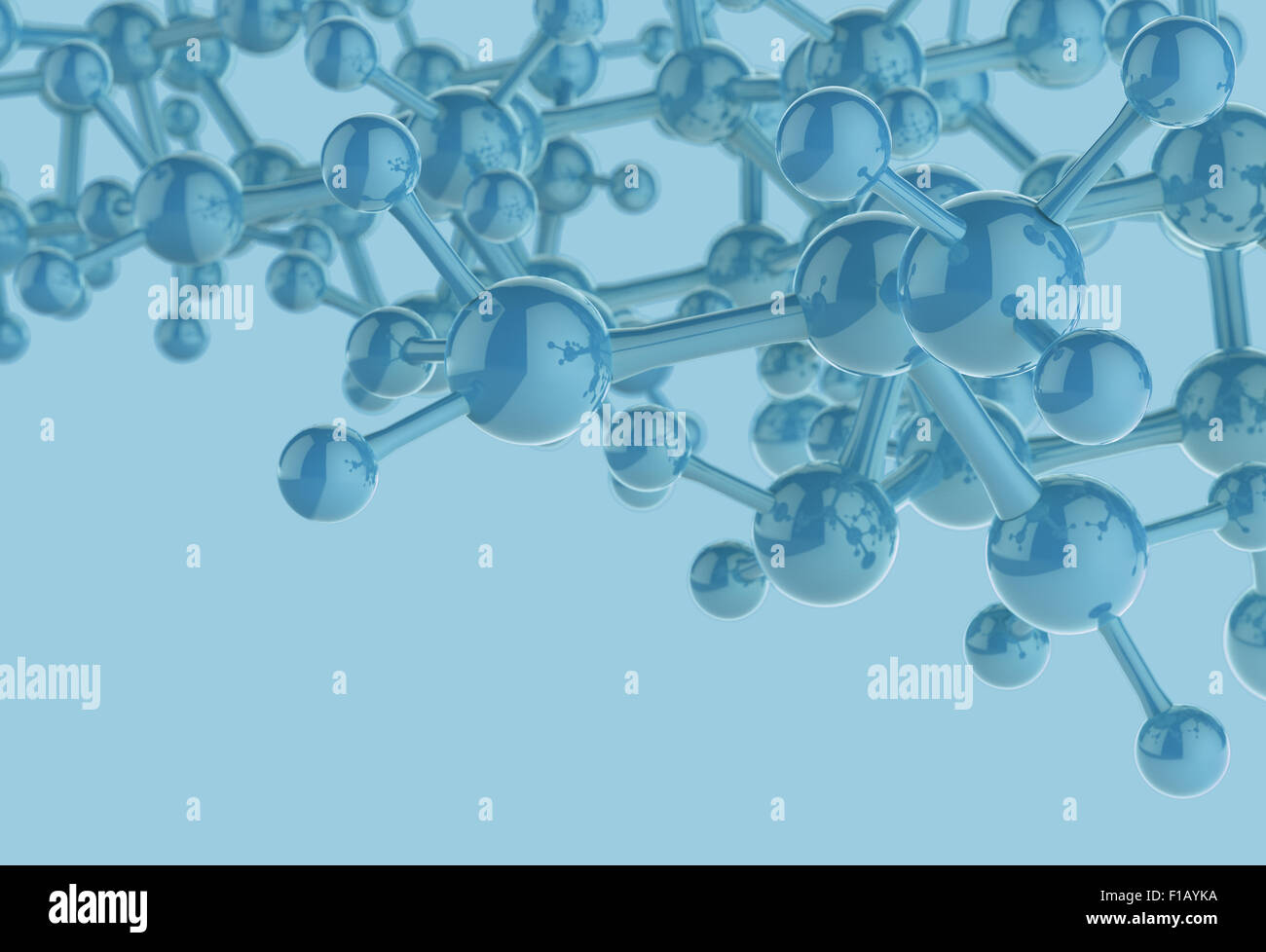 Molecule white color 3d as concept Stock Photo - Alamy