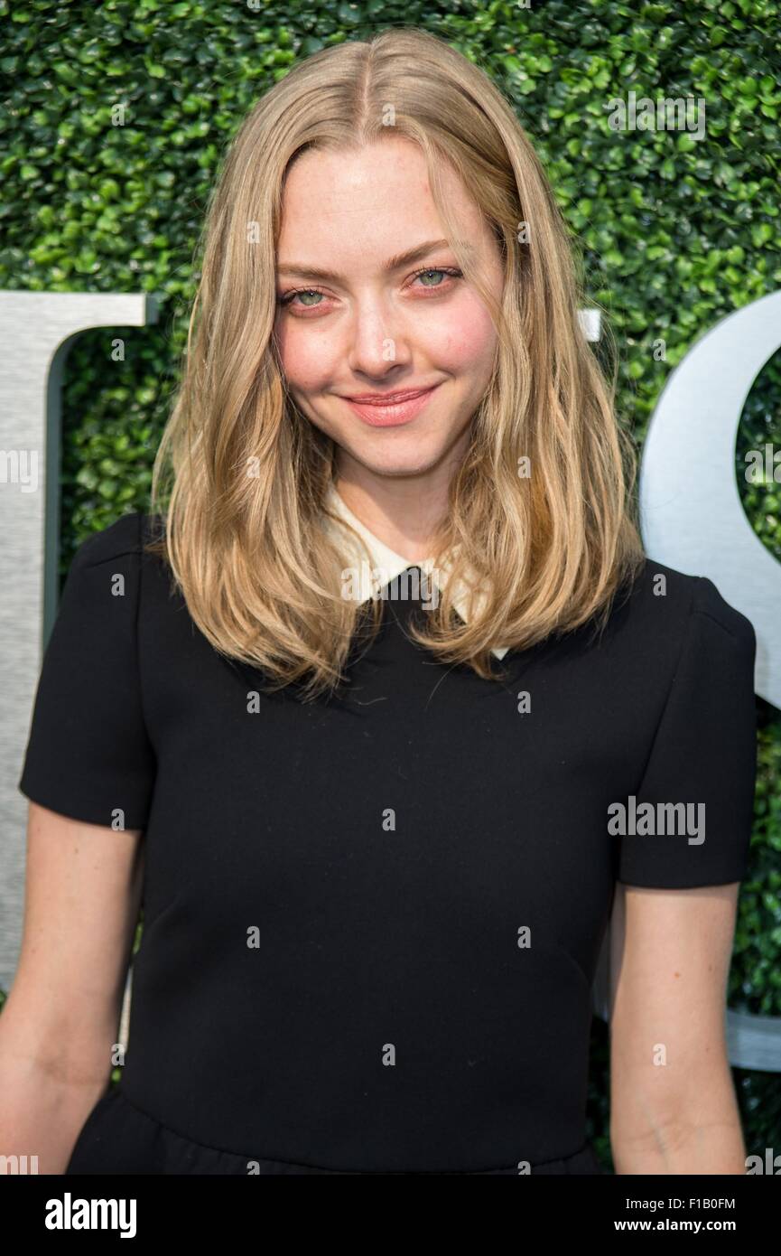 Amanda Seyfried out and about for Celebrity Candids - MON, , New York, NY August 31, 2015. Photo By: Steven Ferdman/Everett Collection Stock Photo