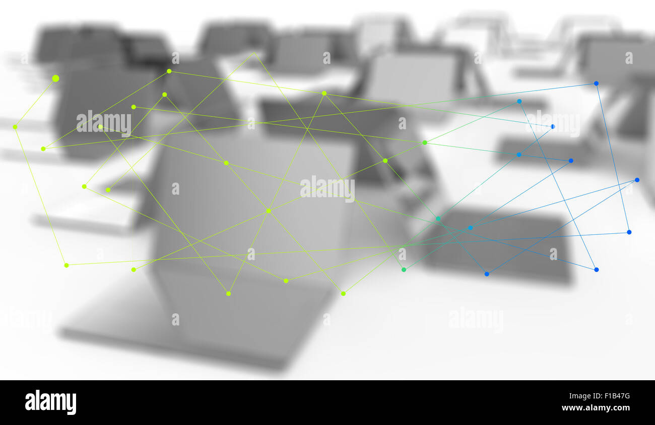 computer network as concept design Stock Photo