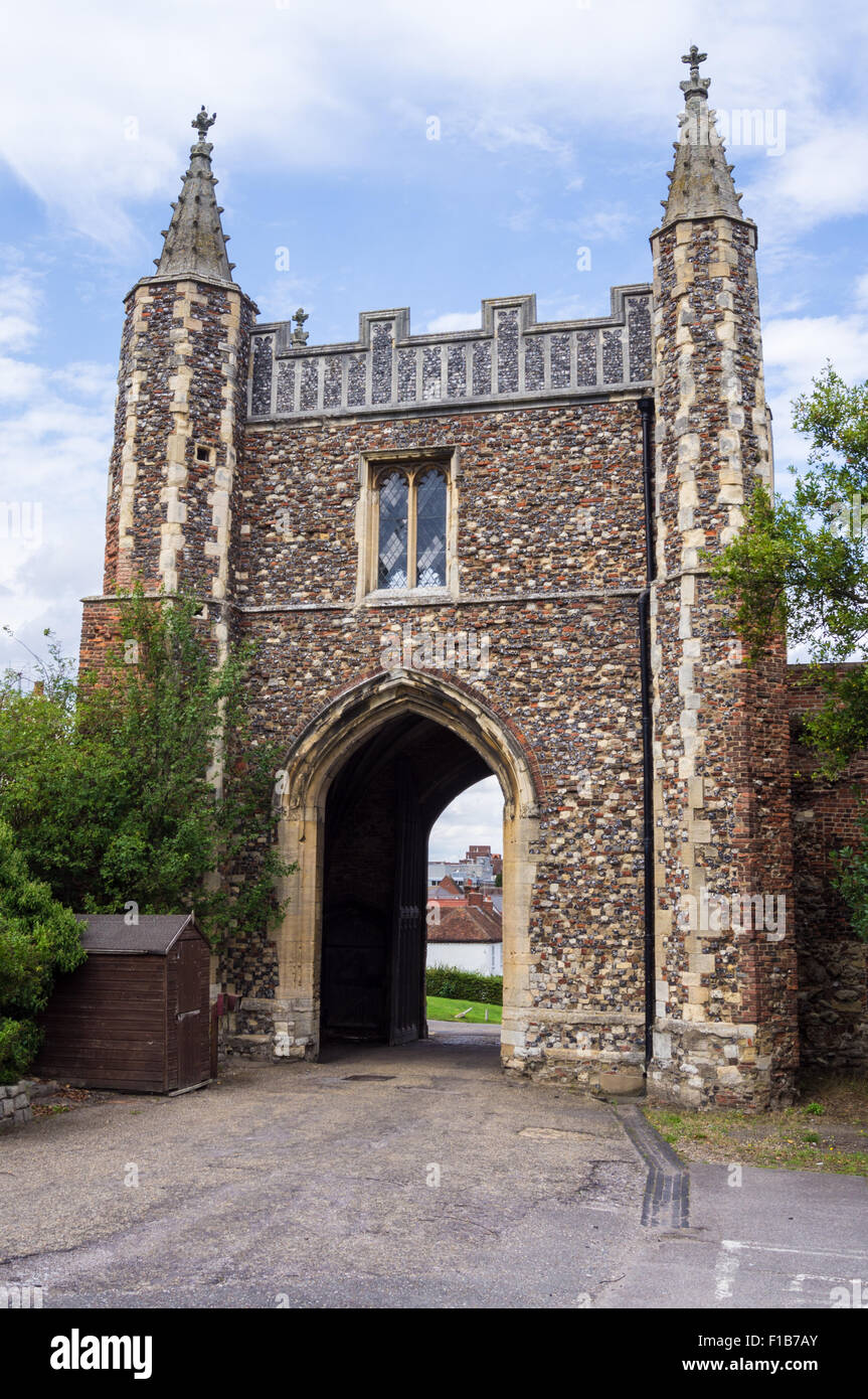 Ruined gatehouse of the former St. John's Abbey, Colchester, Essex