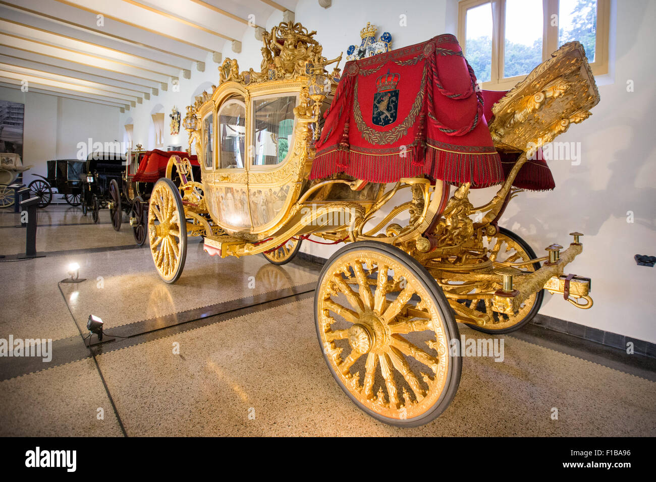 Apeldoorn, The Netherlands. 27th Aug, 2015. The Golden Carriage of The