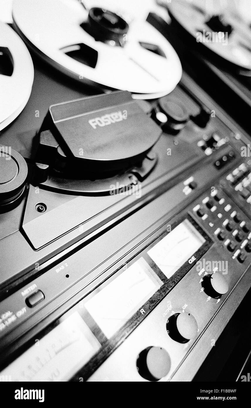 Tape in a recording studio Stock Photo Alamy