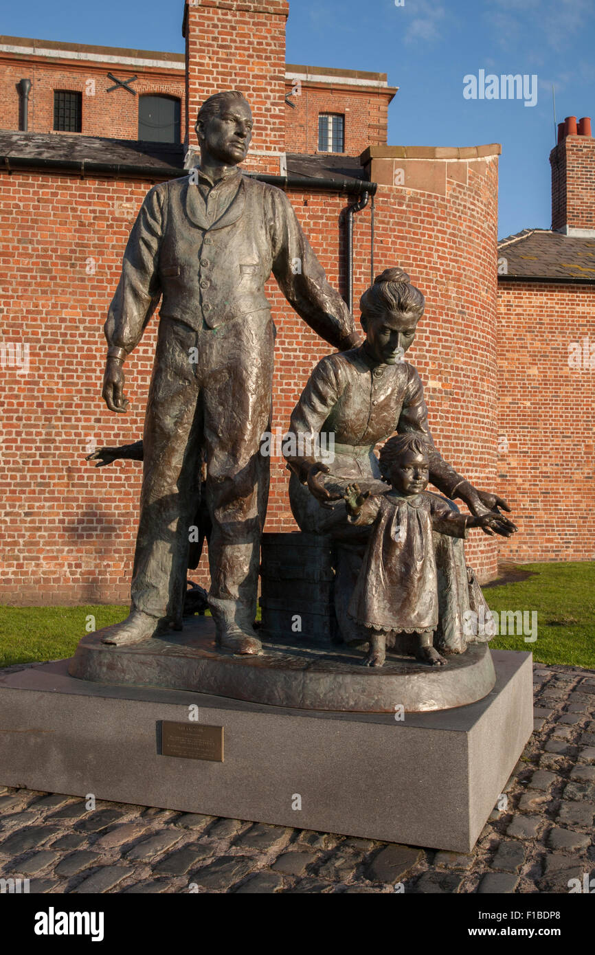 The Crossing Sculpture, Tate Museum, Albert Docks, Liverpool, England