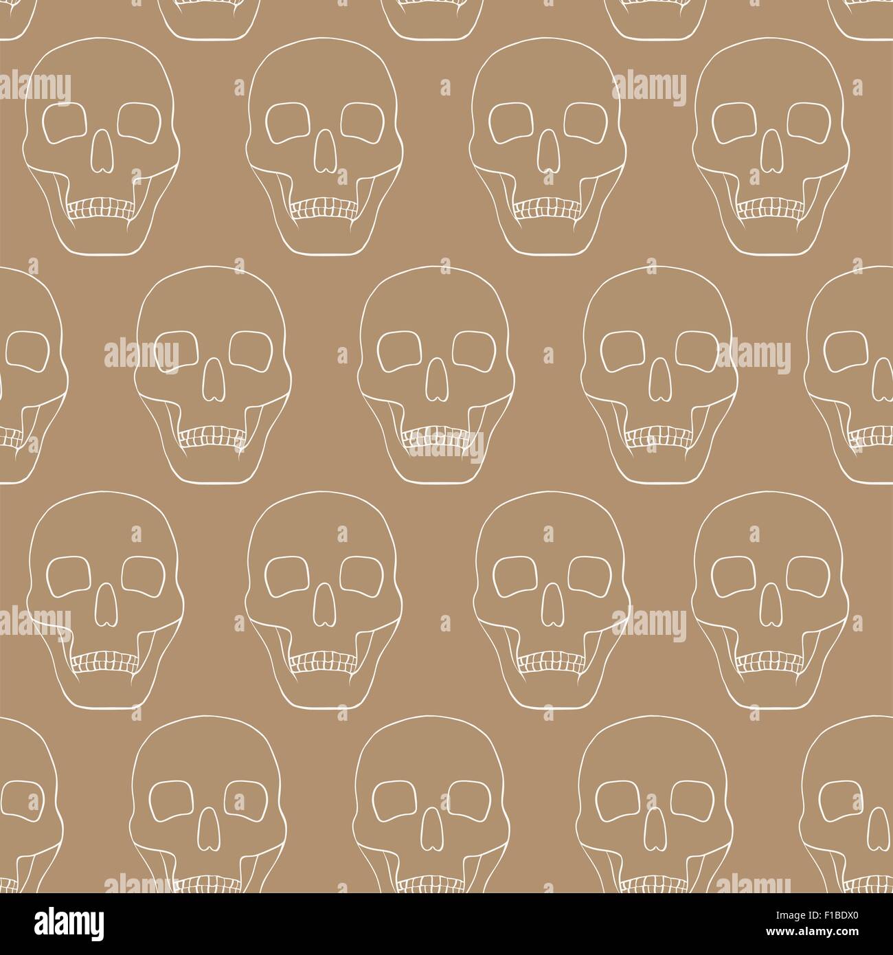 seamless background with skulls Stock Vector Image & Art - Alamy