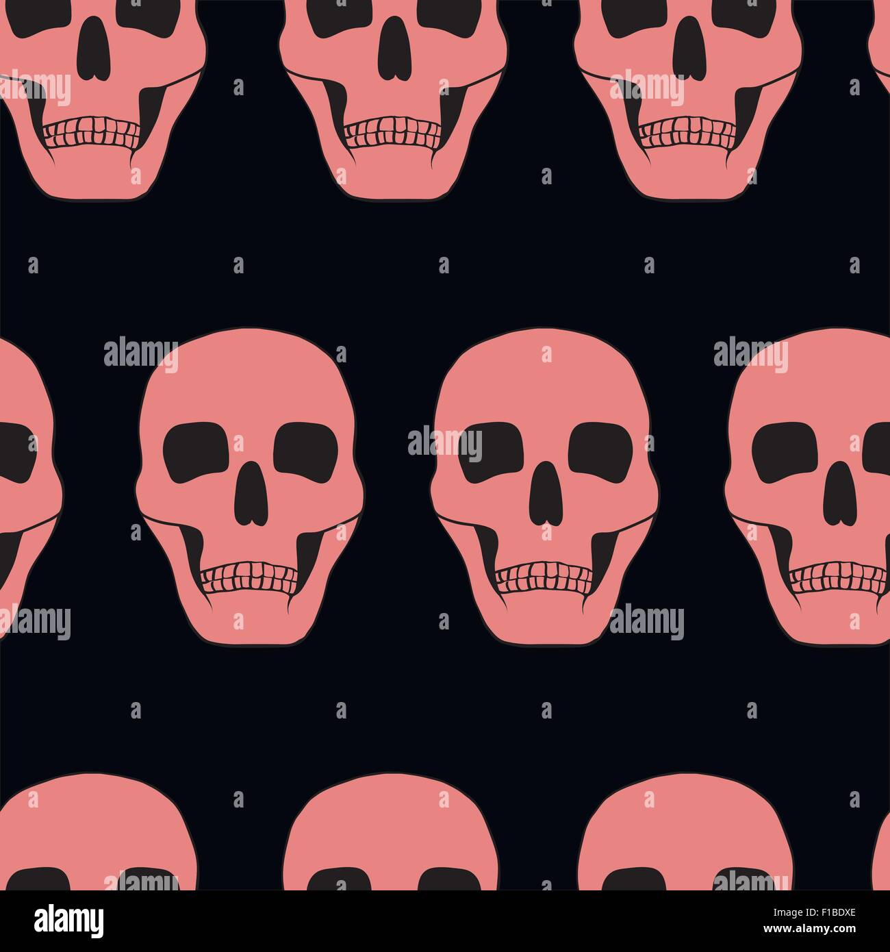 seamless background with skulls Stock Vector Image & Art - Alamy