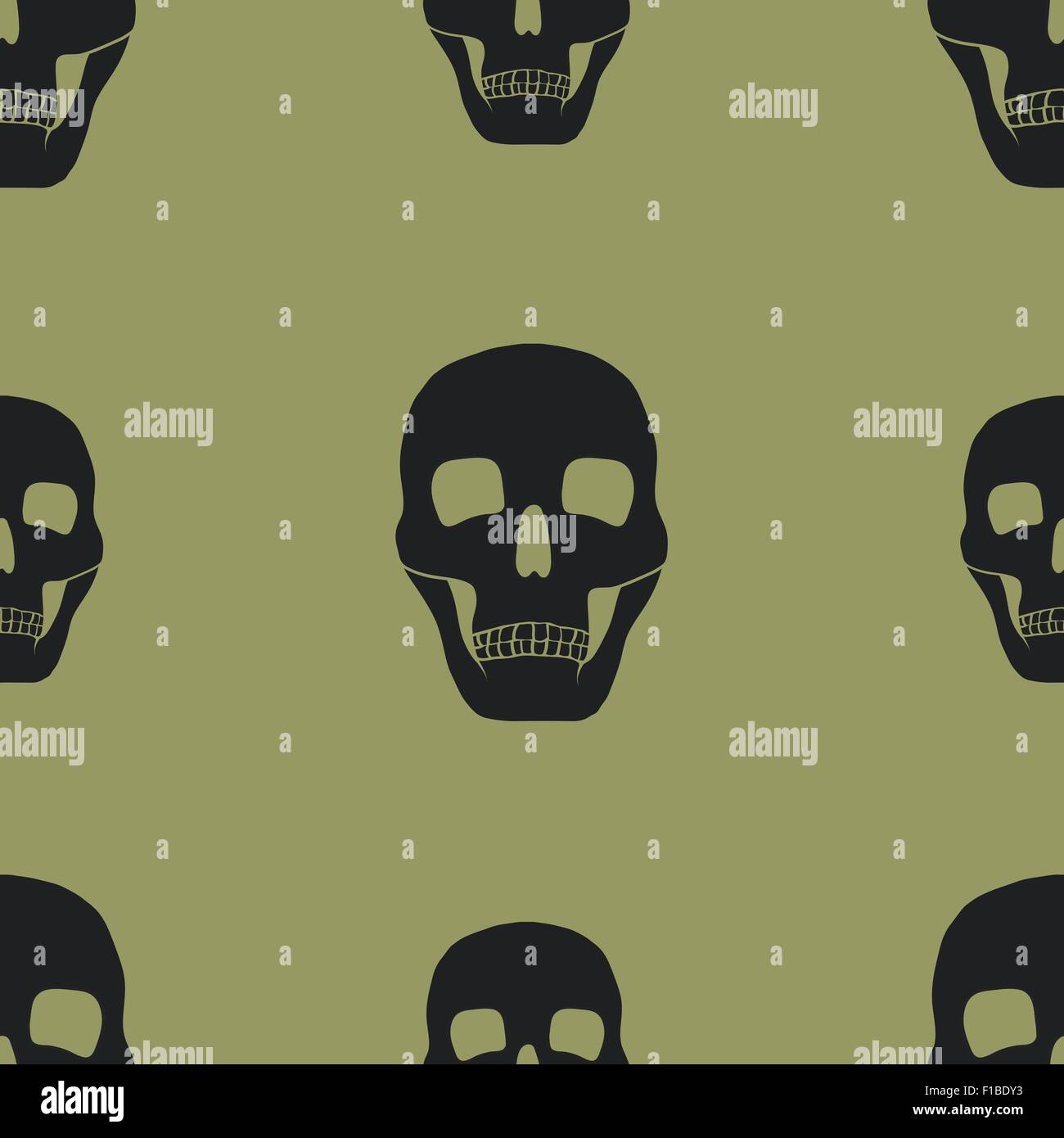 seamless background with skulls Stock Vector Image & Art - Alamy