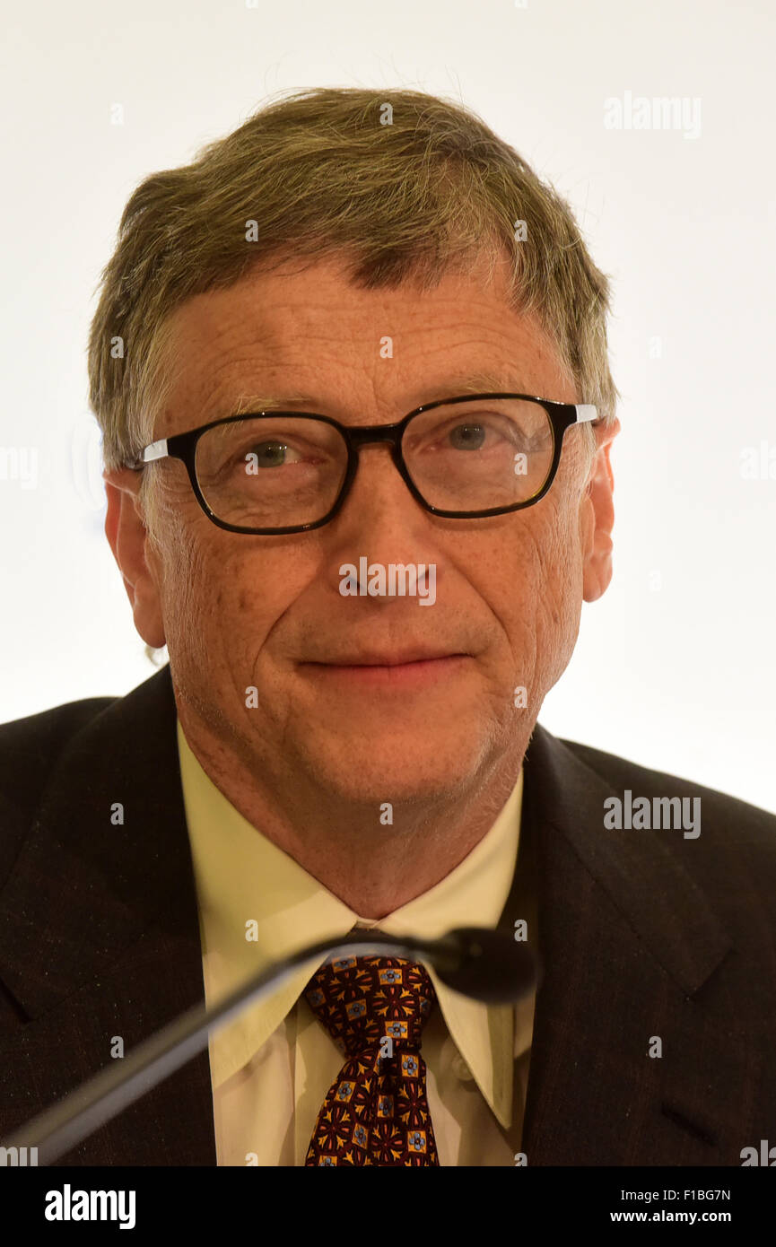 Berlin, Germany, Bill Gates, founder of Microsoft Corporation Stock