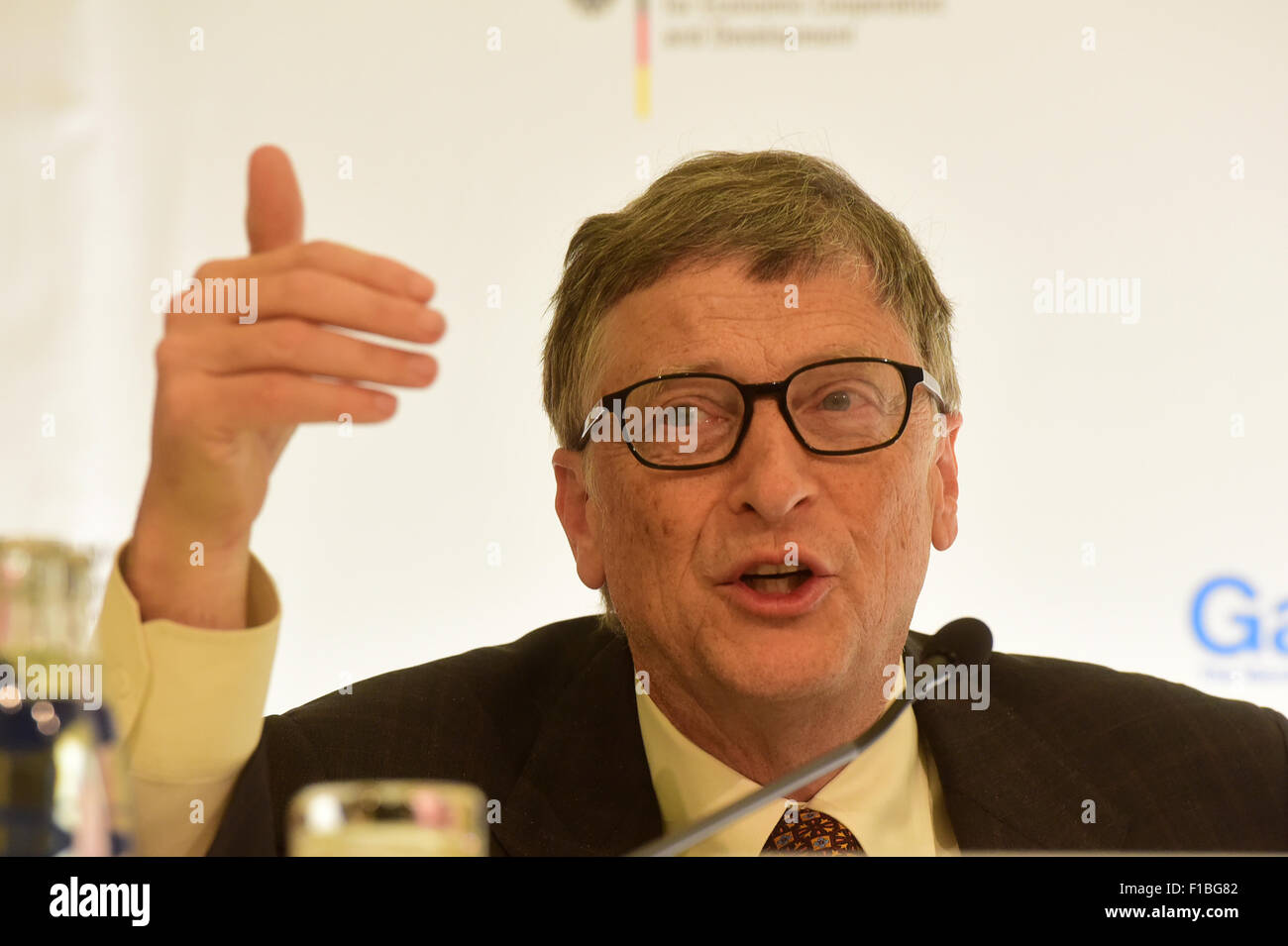 Berlin, Germany, Bill Gates, founder of Microsoft Corporation Stock