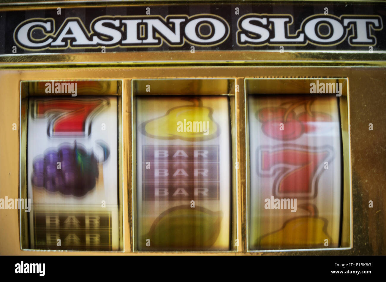 retro slot machine Stock Photo