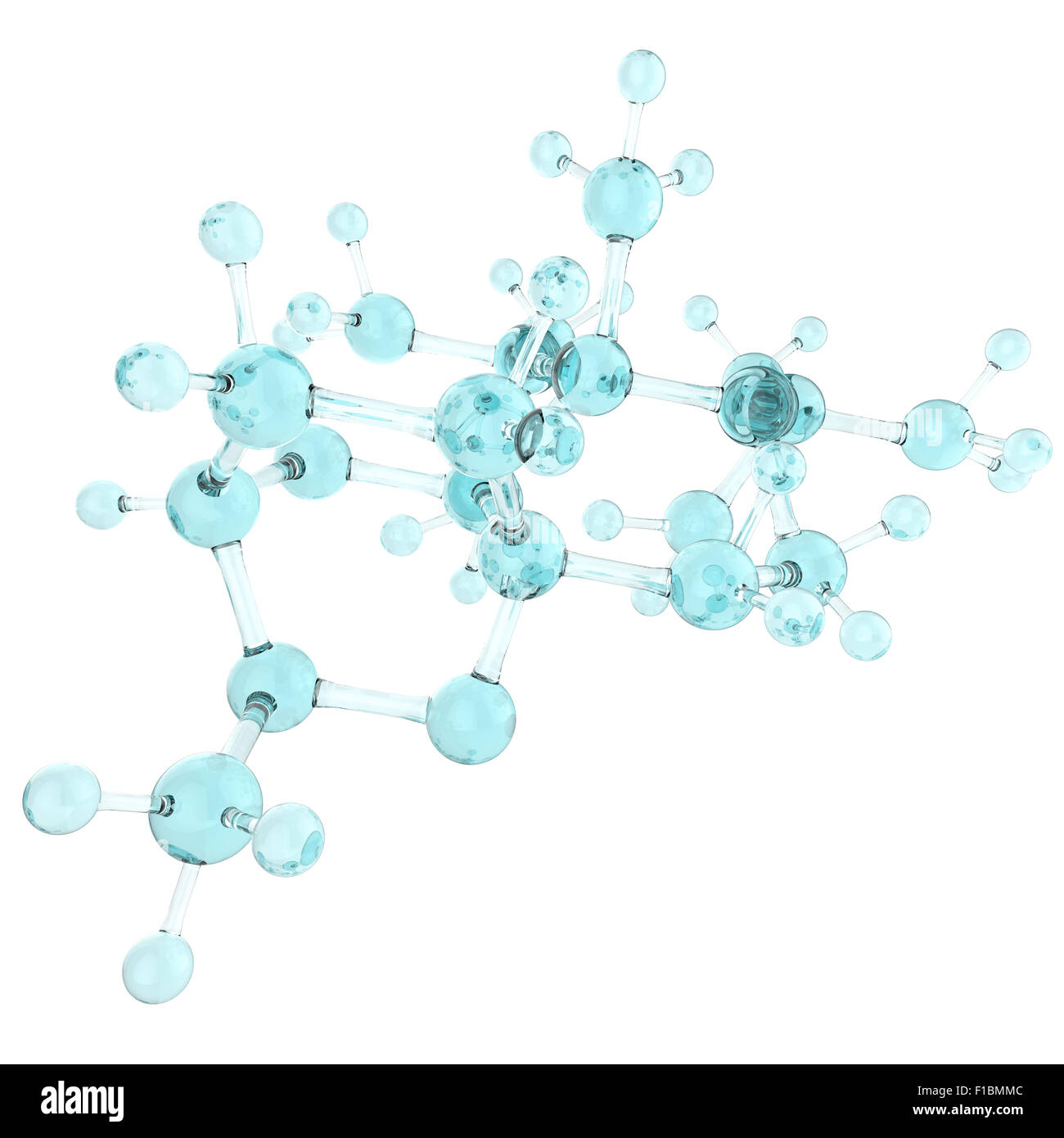 Molecule 3d on white background Stock Photo