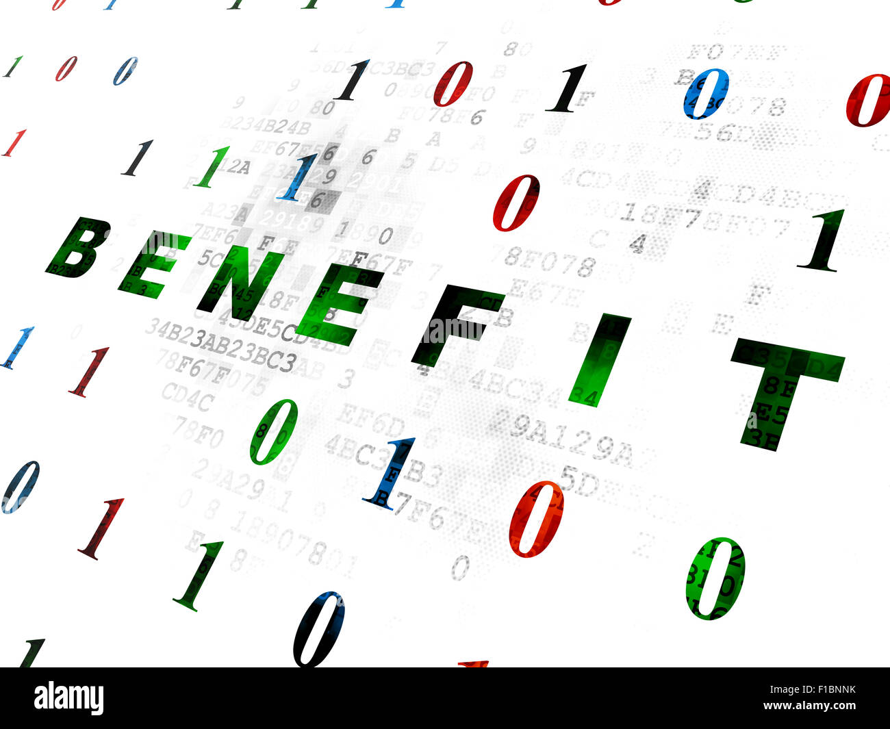 Business concept: Benefit on Digital background Stock Photo